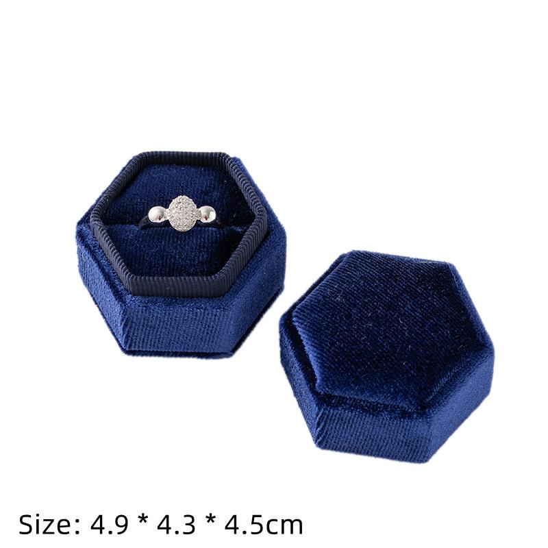 Square Engagement Velvet Earring Ring Packaging Box Jewelry Organizer Valentine Day Gift Case Ring Display Storage Wholesale