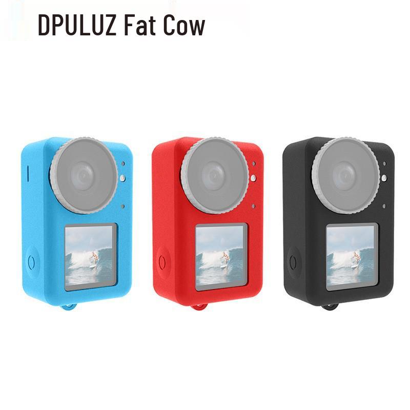 PULUZ Silicone Protective Case for DJI Osmo Action 5 Pro/4 Lens & Body красный