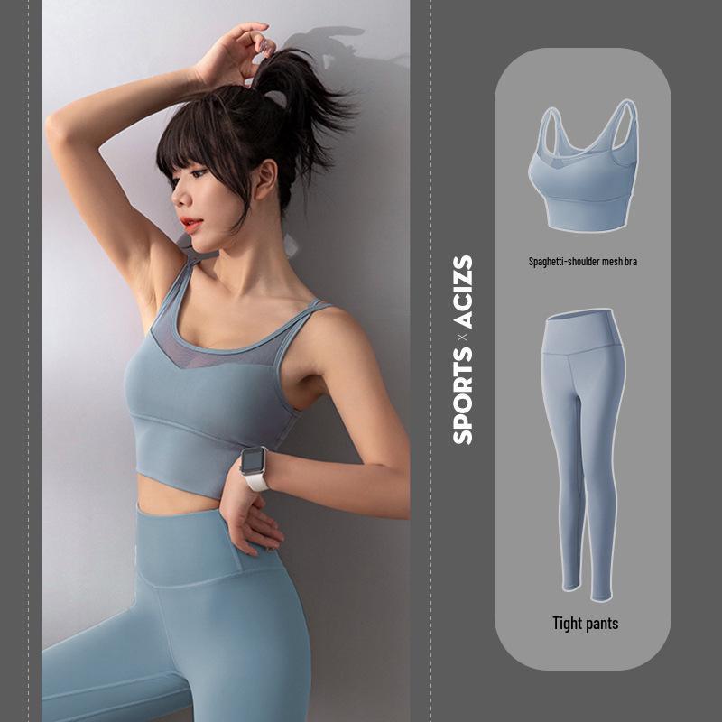 Conjunto Esportivo e de Yoga com Sutiã Esportivo Emagrecedor Costas Nuas Feminino 2025