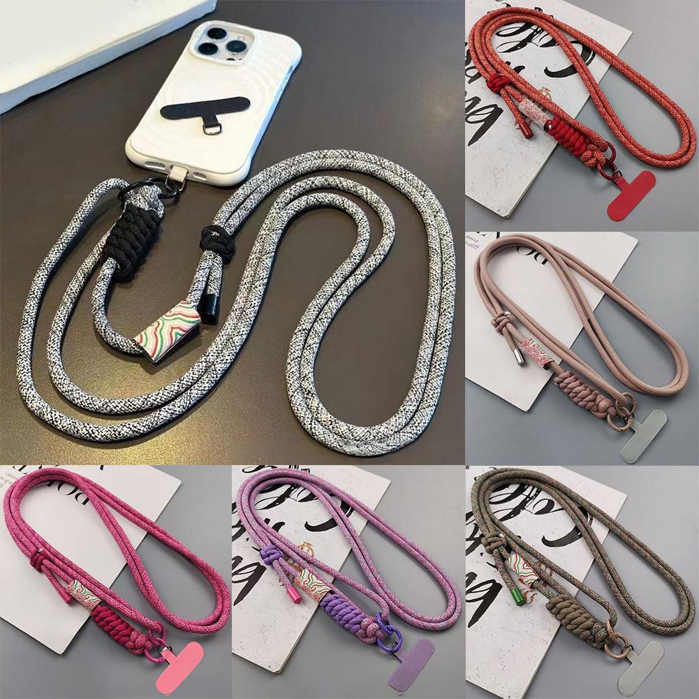 Mobile Phone Lanyard Adjustable Long Crossbody Lanyard Neck Cell Loss Band Phone Rope Anti Shou T0Z1