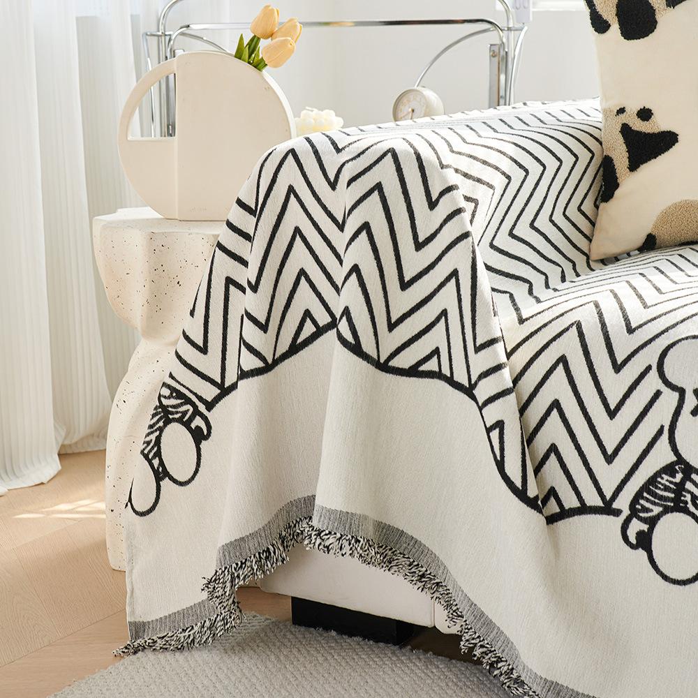 Chenille Sofa Cover Cloth Back Cushion Towel Universal All-season Sofa Cover Cushion Non-slip Anti-cat Scratch Sofa Towel