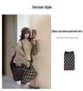 Korean Retro Wool Tweed Plaid Mid-Length Skirt for Women – Autumn/Winter Style