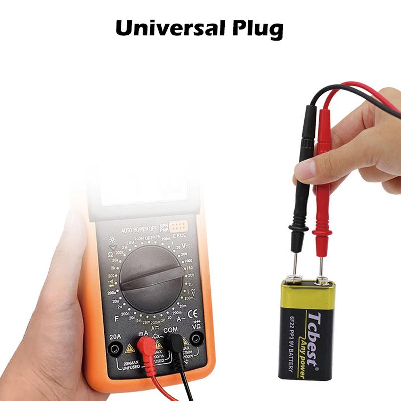 Beliebte 1000V 10A Multimeter-Messspitze / Messleitung für digitales Multimeter Drahtstiftkabel Multimeter-Tester