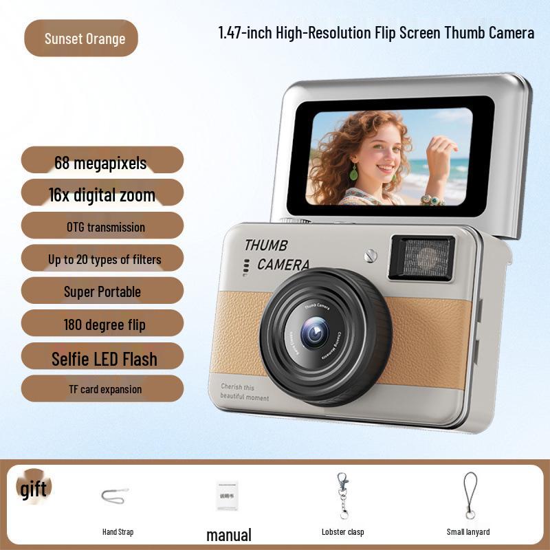 Y11 Mini Autofocus Student Camera - 68MP HD CCD