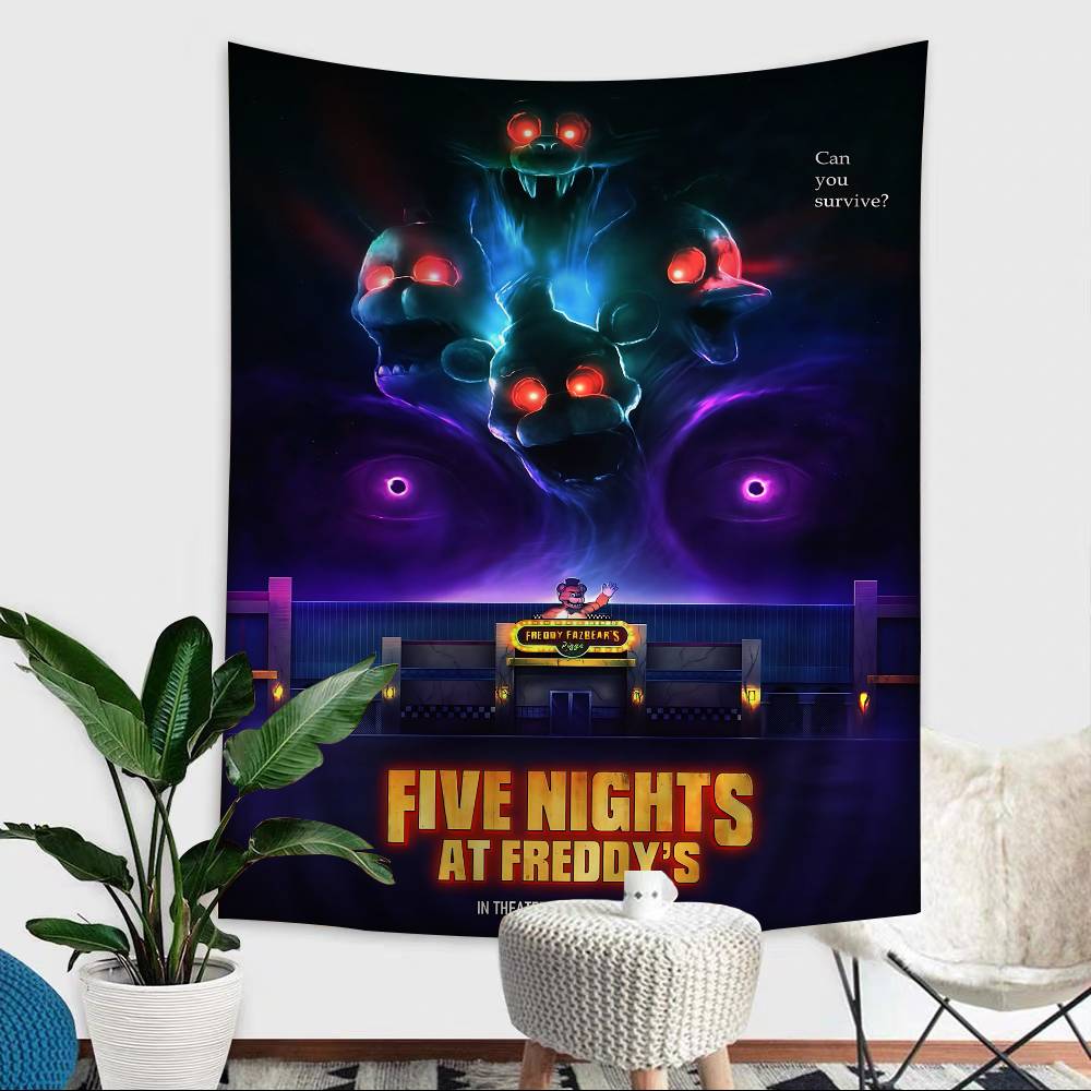 FFNAF FivenightsAtFreddys Anime Tapestry Art Science Fiction Room Home Decor Wall Art Decor