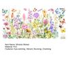 Frühling Sommer Fensteraufkleber Wildblumen Schmetterling Floral Fensterdekor Aufkleber Selbstklebend PVC Sticker für Zuhause Party Geschäft Fenster Glastür