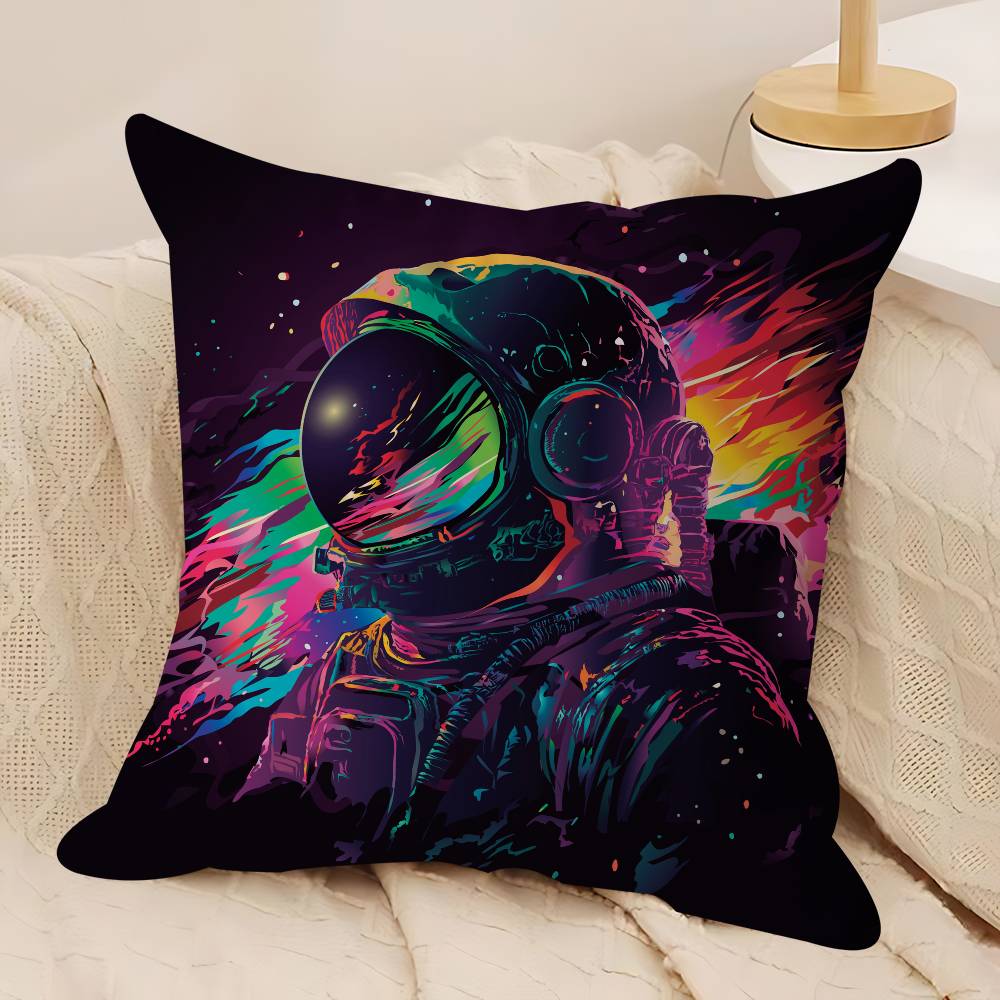 Tecknad Rymd Astronaut Örngott Hem Sängkläder Dekorativt Örngott Bröllop Supermjukt Örngott