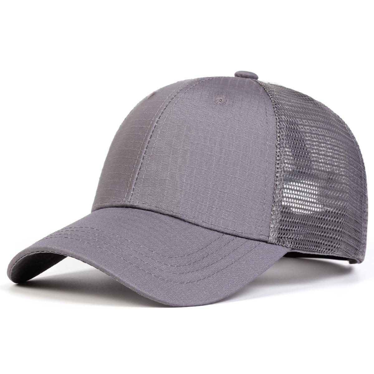 

1pc Unisex Camouflage Mesh Baseball Caps Net Caps Spring and Summer Adjustable Casual Hats Sunscreen Hat for Outdoor Activities Adjustable сірий колір