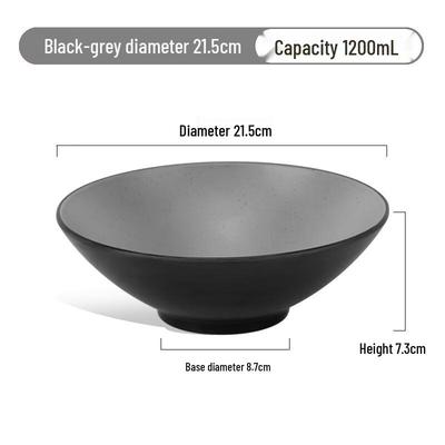 ZISIZ Melamine Conical Noodle Bowl (Set of 2)