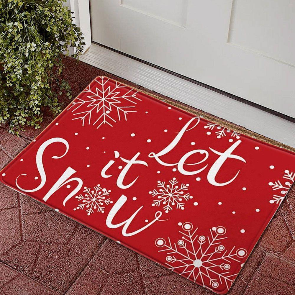 Christmas Decoration Sofa Balcony Carpets Kitchen Bedside Mat Door Mat Christmas Blanket Front Door Carpet