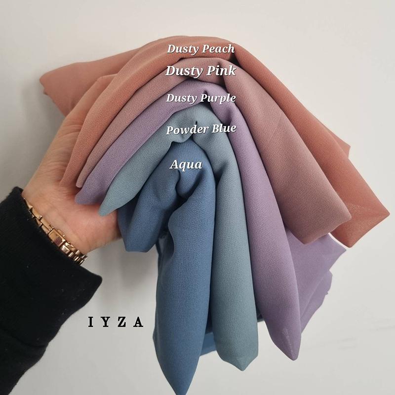 Muslim Hijab Scarf With Zipper Plain Bubble Chiffon Ready To Wear Veiled Hijab Wrap Solid Shawls Headscarf Turban Ramadan