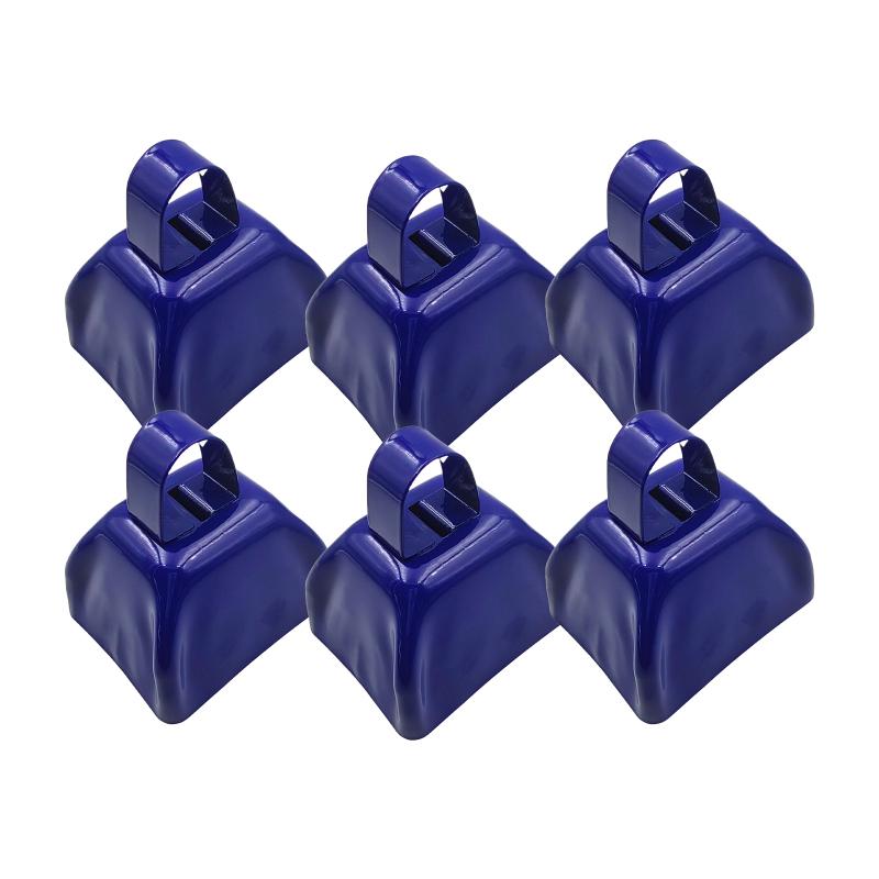 

6 Pack Cowbells 3 Inch Metal Cowbell Noise Makers Sporting Events Small Cow Bell for Football Games Cheering