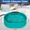  Automatic Thermoregulation Heated Water Bowl For Outdoor Animals Poultry Wildlife 3.7L Large Capacity Impermeable Plan