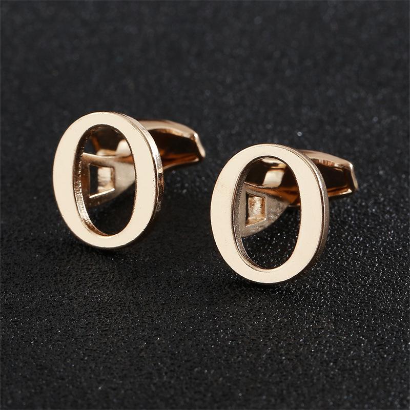Exklusive goldene Alphabet Manschettenknöpfe für Herren - Elegantes Design für französische Hemden