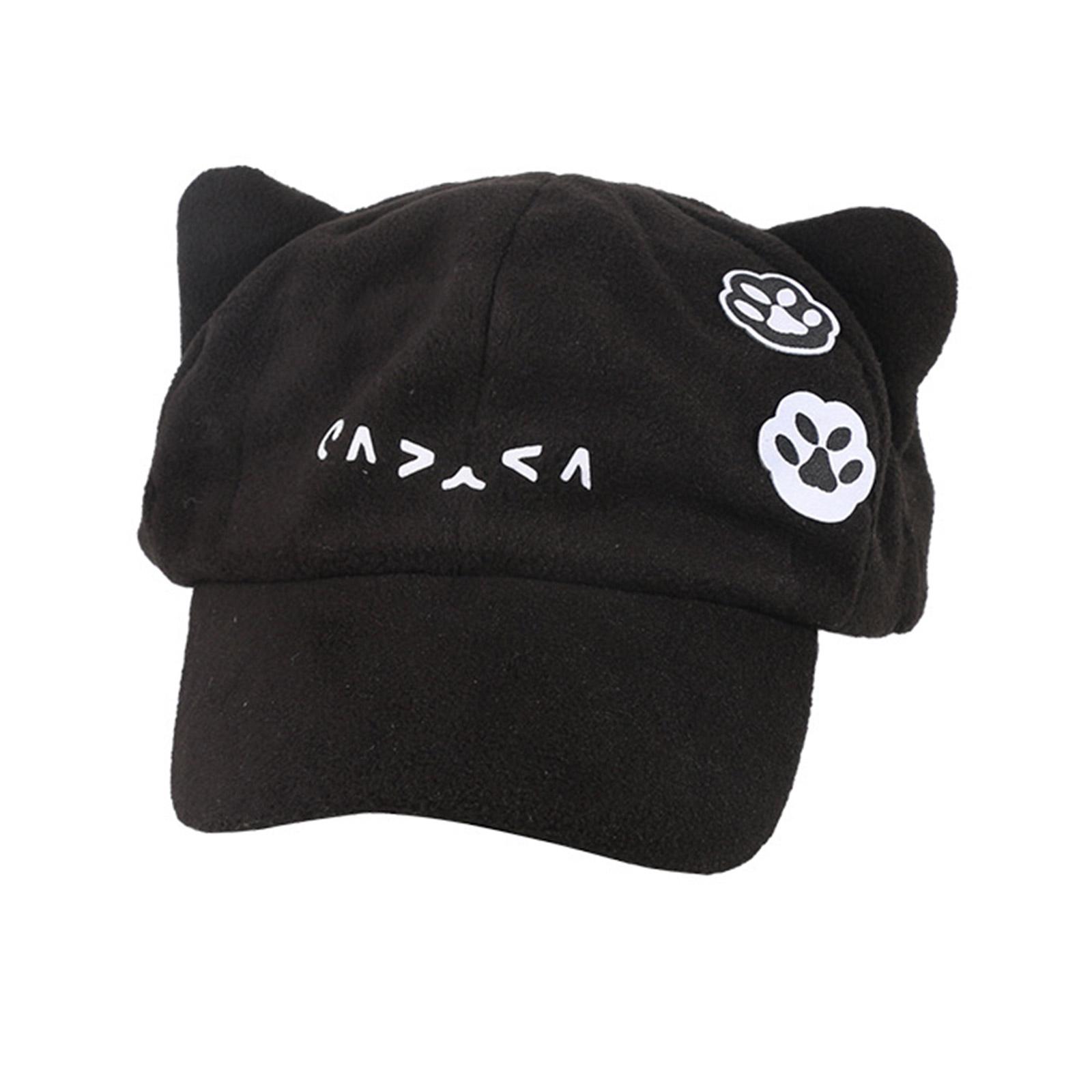 

Косплей бейсболка с кошачьими ушками для подростков, девочек, женщин, забавная шапка с ушками, Y2K хип-хоп шапка, все сочетающаяся шляпа от солнца, головной убор на Хэллоуин 2 серебряный