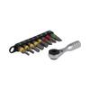 SIGNET Ultra Short Mini Ratchet Set 52 Gears 52mm Length Includes 8 Bits Red 22090
