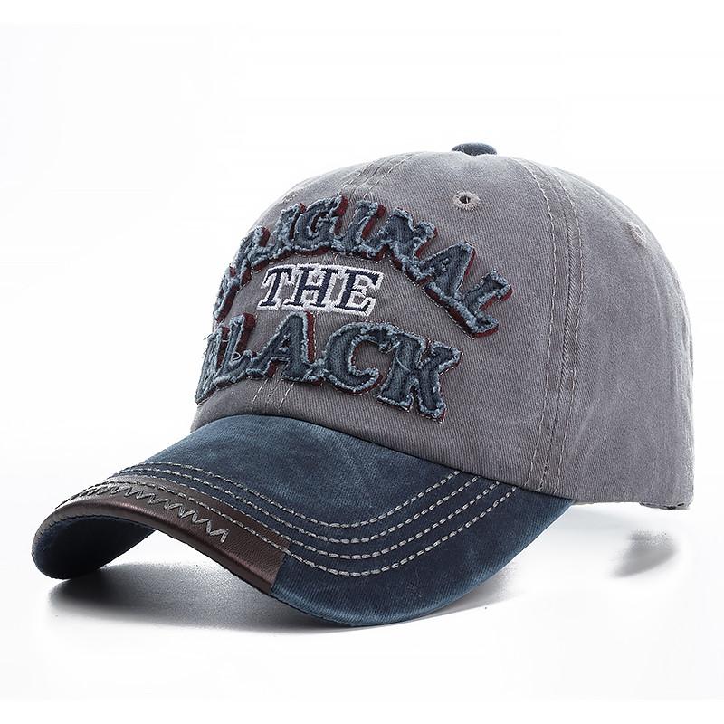 2022 High Quality Wash Cotton Original Black Baseball Cap Snapback Hat For Men Women Gorras Casual Casquette Embroidery Dad Hat