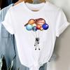 Cotton Tee Gold Star T-shirt Summer Color Fashion Gold Five-pointed Star Cool New Style Foreign Style Short Jacket Female Ins Oversized