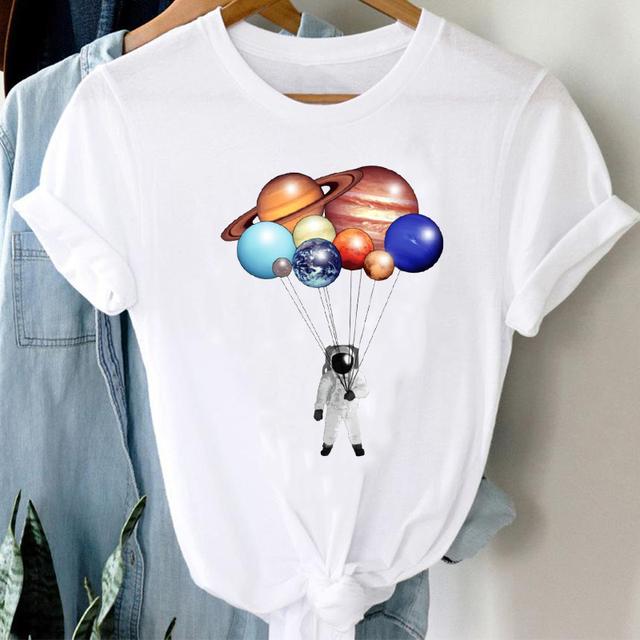 Cotton Tee Gold Star T-shirt Summer Color Fashion Gold Five-pointed Star Cool New Style Foreign Style Short Jacket Female Ins Oversized