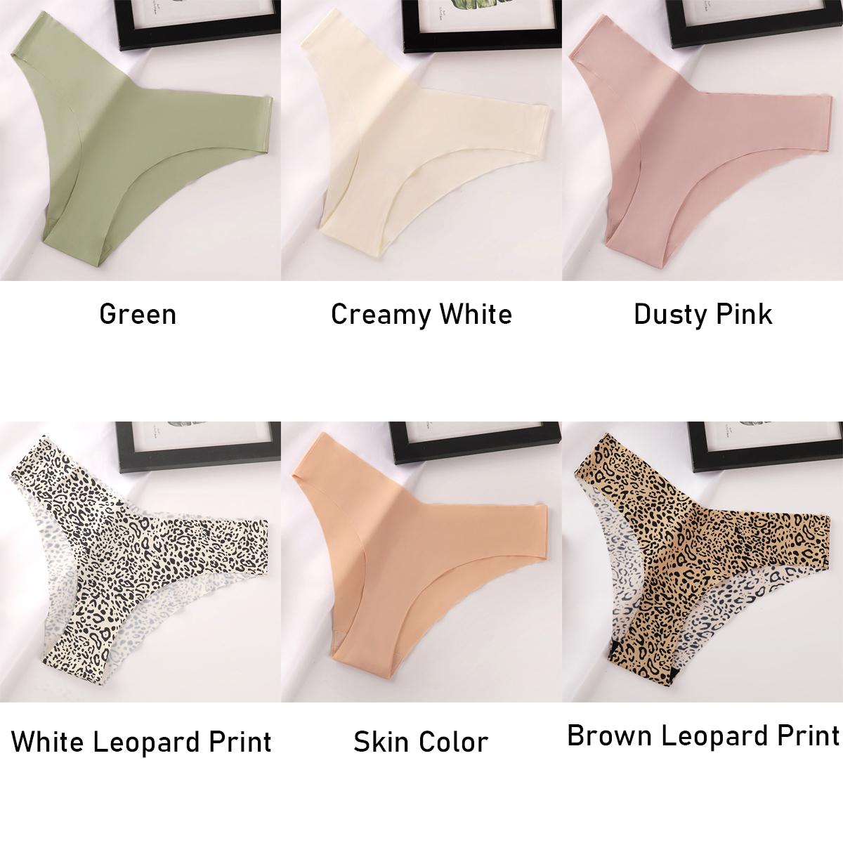6 шт. Женское бесшовное пикантное бикини Невидимые трусики-стринги Женские невидимые дышащие слипы Мягкое эластичное нижнее белье XL