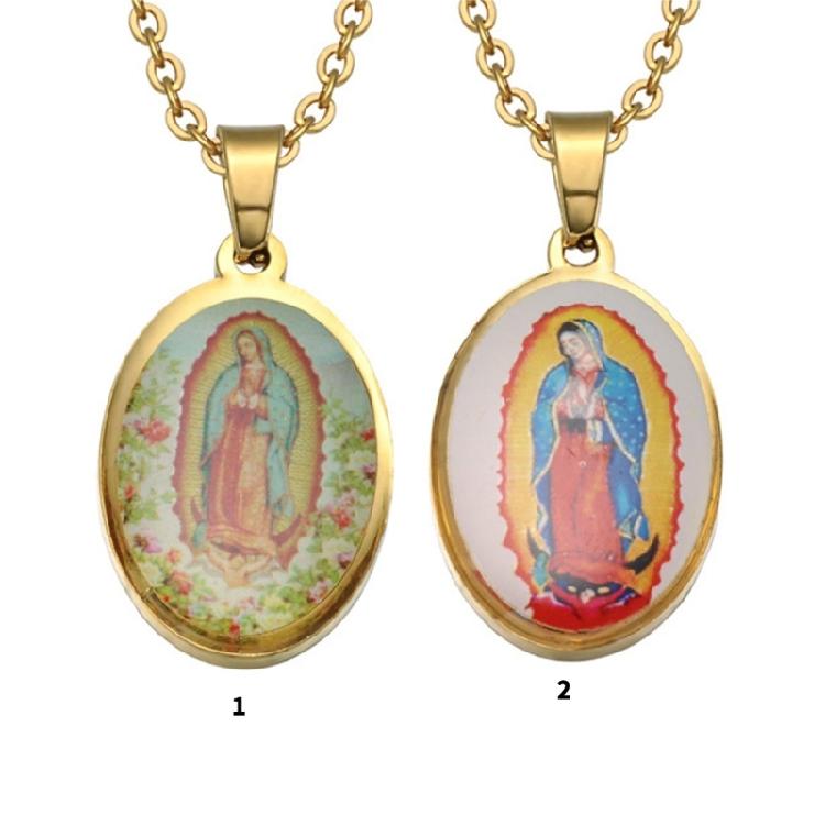 Blessed Pendant In Stainless Steel Women Chain Necklace Religious Women Necklace Suitable for Spiritual Elegances