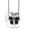 Lanyard Panda Car Rearview Mirror Pendant Resin Car Hanging Ornament  Automobile Decoration