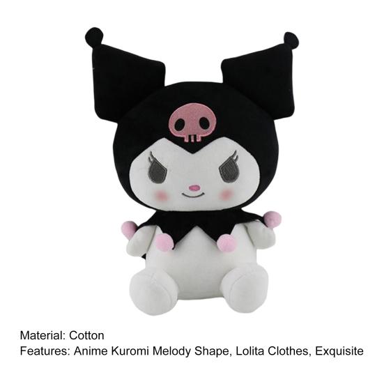 Anime Kuromi Melody Stuffed Doll Anti-deform Fine Workmanship Cotton Plush Toy for Daily