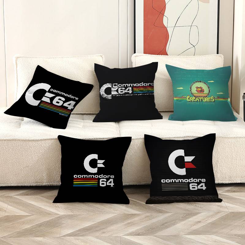 CCommodore Logo Pillow Gift Home Office Decoration Pillow Bedroom Sofa Car Cushion CoverPillow Case
