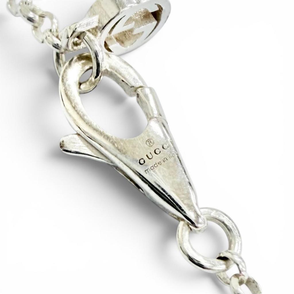 Excellent GUCCI Necklace Double G Necklace Silver 925 Women 770724 Used