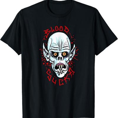 Gotický zuby upír upír Dracula tričko