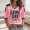 Women's Rugby Fan Shirt 3/4 Sleeve Sports Support Top