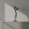 Abstract Human Figure Sculpture Reflective Display Piece Minimalist for Entryway