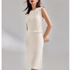 Gold Edge Double-Sided Woven Cardigan Dress Set