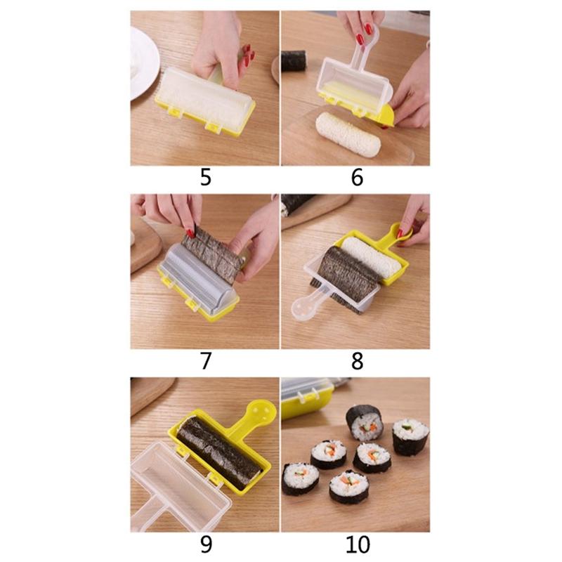 Creativity Diy Rice Ball Molds Sushi Mold Maker Bento Accessories Kitchen Tool Dishwasher Safe For Friends Adults