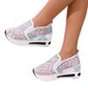 2025 spring and summer new women's fashion versatile height increase mesh breathable casual shoes support platform