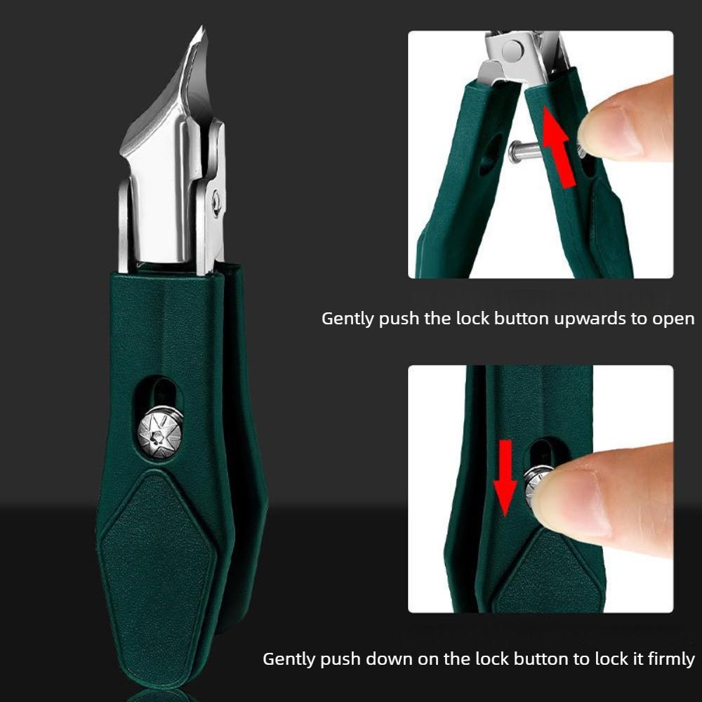 Toenail Clipper Wide Opening Slanted Edge Nail Clipper Stainless Steel Nail Supplies for Professionals Foot Nail Trimmer Tools