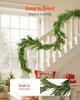 VEVOR Christmas Garland, 2750 Mm Realistic Norfolk Pine Garland, Evergreen Real Touch Artificial Faux Greenery Garlands
