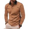 2026 New Men's Hot-selling New Long-sleeved POLO3D Digital Printing Simple Versatile Lapel Casual POLO Shirt