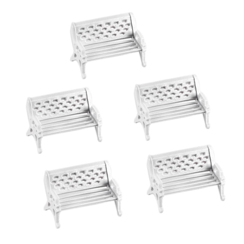 

5ШТ Миниатюрный парк Скамейка Кукольный дом Декор DIY Песочница Модель Аксессуары L