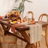 Rustikaler Stil Boho Tischläufer Geflochtene Esstischdekoration Elegantes Tischtuch Feiertag
