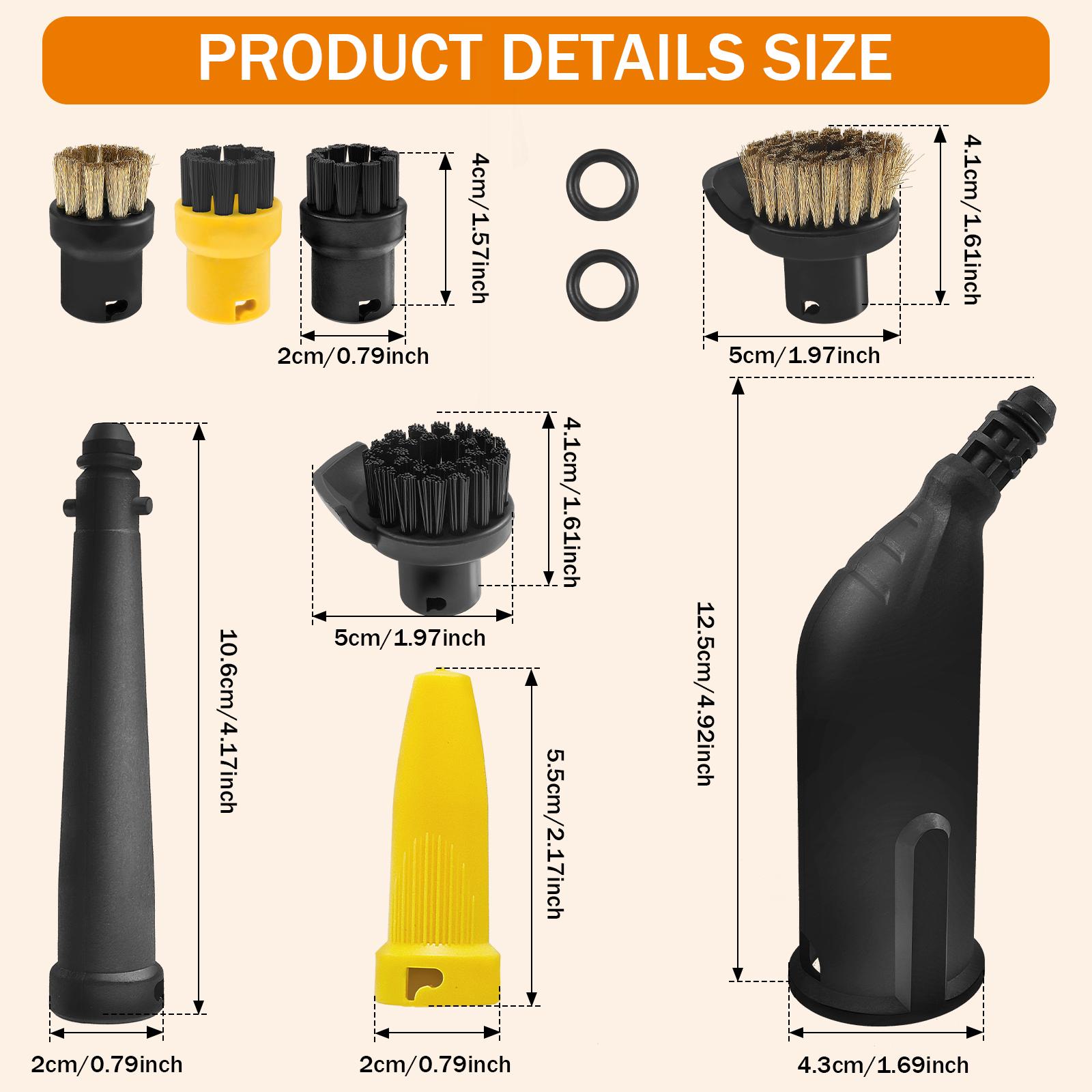 

Насадка-щетка для пароочистителя Нейлоновая износостойкая Аксессуар для пароочистителя для SC1 SC2 SC3 SC4 SC5 Мощная насадка Набор чистящих щеток
