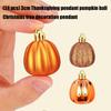 Q1FD 24 Pcs Pumpkin Ball Ornament Thanksgiving Tree Decorations Creative Fall Pumpkin Decorations For Christmas Halloween