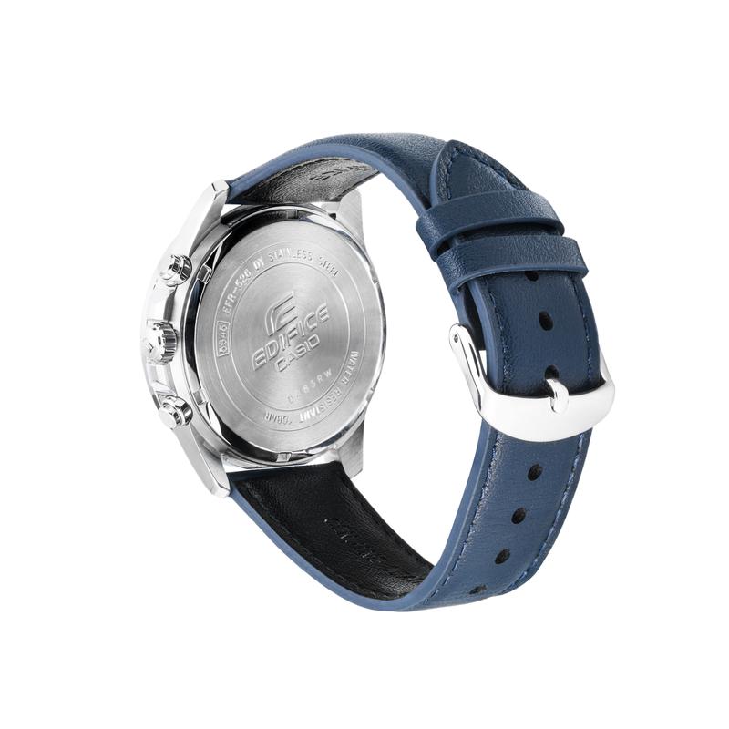 Casio EDIFICE Series Simple Casual Fashion Watch 100 Meters Waterproof Japanese and Korean Watch Men's Watch Quartz Movement Leather EFR-526L-2AV