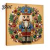 Handmade Faux Pearl Craft Kits Christmas Art Kit DIY Santa Tree Painting Creative Home Decorations 3D Holiday Wall Decor Kit for Adults Gift