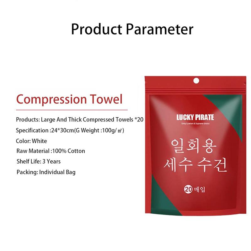 20 Pcs Mini Compressed Towel Tablets Disposable Portable Reusable Towel Towel Thicker Style Magic Compressed