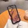 New for IP16 3-in-1 Series Colorful 2-in-1 Transparent Four-corner Anti-fall Mobile Phone Case Premium Black