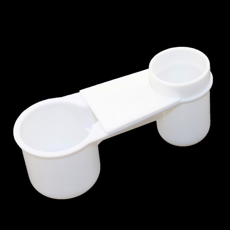 

2 Pcs Sell Well Bird Dove Drinking Automatic Dual Port Pet Automatic Bird Waterer M белый