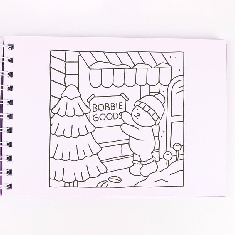 Cute Animal Characters Coloring Book Kids Coloring Book Animal Theme Graffiti Painting Book Bobbie Goods Coloring Book
