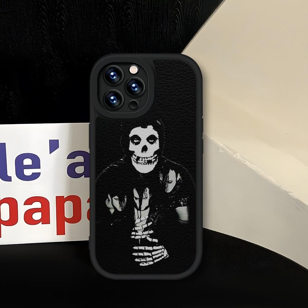 

The Misfits Glenn Danzig Phone Case Soft Black For IPhone 13 14 15 12 11 Pro Max Mini Xs X Xr 7 8 Plus SE2020 Leather Coque iPhone14 Plus