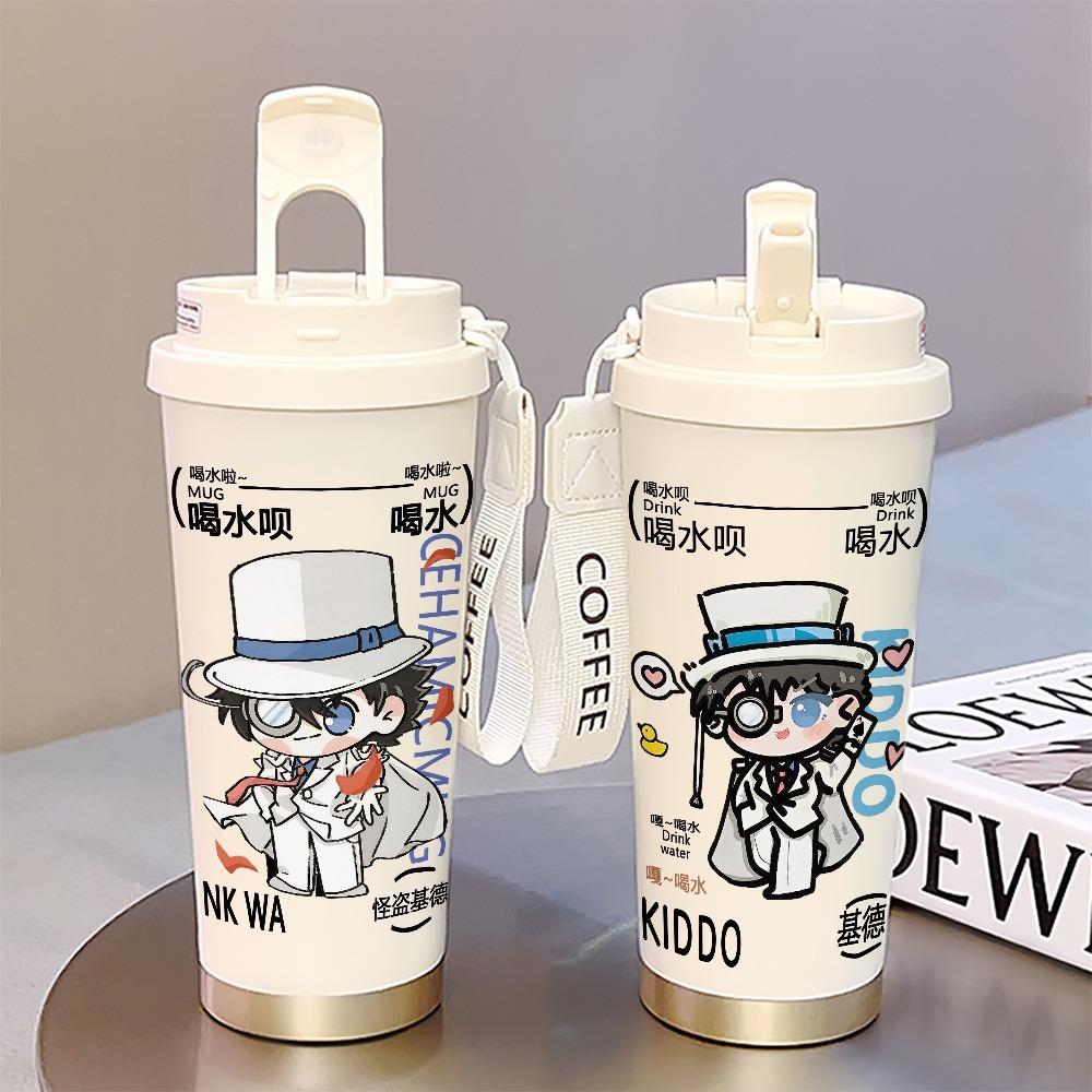 Monster Thief Kidd 111 Stainless Steel Thermos Cup Water Cup Detective Conan Student New Portable Large Capacity
